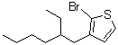 结构式 CAS# 303734-52-3, 2-溴-3-(2-乙基己基)噻吩