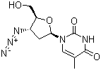 Zidovudine molecular structure (CAS 30516-87-1)
