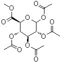 structure of CAS# 3082-96-0, D-Glucopyranuronic acid methyl ester 1,2,3,4-tetraacetate