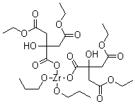 structure of CAS# 308847-92-9, Zirconium bis(diethyl citrato)dipropoxide