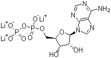 结构式 CAS# 31008-64-7, 腺苷-5'-二磷酸三锂盐