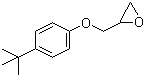 structure of CAS# 3101-60-8, 4-tert-Butylphenyl glycidyl ether;p-tert-Butylphenyl 1-(2,3-epoxy)propyl ether