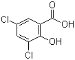 结构式 CAS# 320-72-9, 3,5-二氯水杨酸