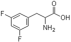 structure of CAS# 32133-37-2, 3,5-Difluoro-DL-phenylalanine