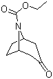 structure of CAS# 32499-64-2, N-Carbethoxy-4-tropinone;3-Oxo-8-azabicylo[3.2.1]octane-8-carboxylic acid ethyl ester