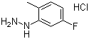 结构式 CAS# 325-50-8, 5-氟-2-甲基苯肼盐酸盐