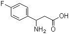 structure of CAS# 325-89-3, 3-Amino-3-(4-fluorophenyl)propanoic acid