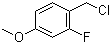 结构式 CAS# 331-63-5, 2-氟-4-甲氧基苄氯