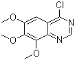 结构式 CAS# 33371-00-5, 4-氯-6,7,8-三甲氧基喹唑啉
