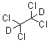 structure of CAS# 33685-54-0, sym-Tetrachlorodideuterioethane;1,1,2,2-Tetrachloro-1,2-d2-ethane; 1,1,2,2-Tetrachloroethane-d2