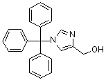 结构式 CAS# 33769-07-2, 1-三苯基甲基咪唑-4-甲醇