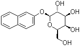 结构式 CAS# 33993-25-8, 2-萘基 beta-D-吡喃半乳糖苷