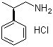 结构式 CAS# 34298-25-4, (R)-beta-甲基苯乙胺盐酸盐