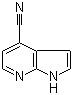 structure of CAS# 344327-11-3, 4-Cyano-7-azaindole;7-Azaindole-4-carbonitrile; 1H-Pyrrolo[2,3-b]pyridine-4-carbonitrile; 4-Cyano-1H-pyrrolo[2,3-b]pyridine