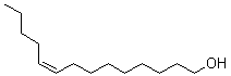 结构式 CAS# 35153-15-2, (Z)-9-十四碳烯-1-醇