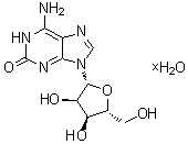 结构式 CAS# 359436-55-8, 1,2-二氢-2-氧代腺苷水合物