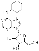 结构式 CAS# 36396-99-3, N6-环己基腺苷