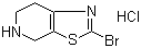 结构式 CAS# 365996-07-2, 2-溴-4,5,6,7-四氢噻唑并[5,4-c]吡啶盐酸盐