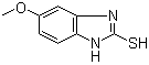 结构式 CAS# 37052-78-1, 2-巯基-5-甲氧基苯并咪唑