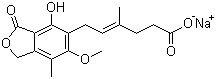 结构式 CAS# 37415-62-6, 霉酚酸钠