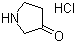 structure of CAS# 3760-52-9, Pyrrolidin-3-one hydrochloride