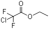 structure of CAS# 383-62-0, Ethyl chlorodifluoroacetate;Chlorodifluoroacetic acid ethyl ester