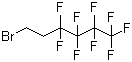 structure of CAS# 38436-14-5, 1H,1H,2H,2H-Perfluorohexyl bromide;2-Perfluorobutylethyl bromide; 3,3,4,4,5,5,6,6,6-Nonafluorohexyl bromide; 1-Bromo-3,3,4,4,5,5,6,6,6-nonafluorohexane