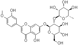 structure of CAS# 38665-01-9, Neodiosmin;Diosmetin-7-neohesperidoside