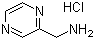 结构式 CAS# 39204-49-4, 吡嗪-2-甲胺盐酸盐