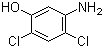 结构式 CAS# 39489-79-7, 2,4-二氯-5-氨基苯酚