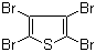 结构式 CAS# 3958-03-0, 四溴噻吩; 2,3,4,5-四溴噻吩