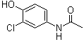 结构式 CAS# 3964-54-3, 3'-氯-4'-羟基乙酰苯胺