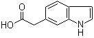 结构式 CAS# 39689-58-2, 1H-吲哚-6-乙酸