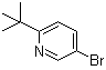 structure of CAS# 39919-58-9, 5-Bromo-2-tert-butylpyridine
