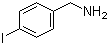 结构式 CAS# 39959-59-6, 4-碘苄胺; 对碘苄胺