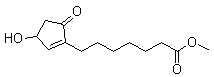 structure of CAS# 40098-26-8, Methyl-3-hydroxy-5-oxo-1-cyclopentene-1-heptanoate;methyl 7-(3-hydroxy-5-oxocyclopenten-1-yl)heptanoate