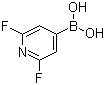 structure of CAS# 401816-16-8, 2,6-Difluoropyridine-4-boronic acid