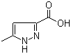 structure of CAS# 402-61-9, 5-Methyl-1H-pyrazole-3-carboxylic acid