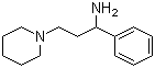 structure of CAS# 41208-24-6, 1-(3-Amino-3-phenylpropyl)piperidine;alpha-Phenyl-1-piperidinepropanamine