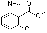 结构式 CAS# 41632-04-6, 2-氨基-6-氯苯甲酸甲酯