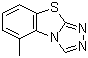 结构式 CAS# 41814-78-2, 三环唑; 5-甲基-1,2,4-三唑[3,4-b]苯并噻唑