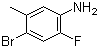 结构式 CAS# 418762-26-2, 4-溴-2-氟-5-甲基苯胺