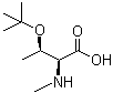 结构式 CAS# 42417-72-1, O-叔丁基-N-甲基-L-苏氨酸
