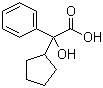 结构式 CAS# 427-49-6, 2-环戊基-2-羟基苯乙酸