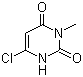 structure of CAS# 4318-56-3, 6-Chloro-3-methyluracil;3-Methyl-6-chlorouracil