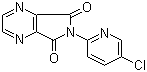 structure of CAS# 43200-82-4, 6-(5-Chloro-2-pyridyl)-5H-pyrrolo[3,4-b]pyrazine-5,7(6H)-dione