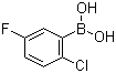 结构式 CAS# 444666-39-1, 2-氯-5-氟苯硼酸