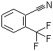 structure of CAS# 447-60-9, 2-(Trifluoromethyl)benzonitrile;alpha,alpha,alpha-Trifluoro-o-tolunitrile