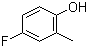 结构式 CAS# 452-72-2, 4-氟-2-甲基苯酚