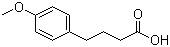 结构式 CAS# 4521-28-2, 4-(4-甲氧基苯基)丁酸
